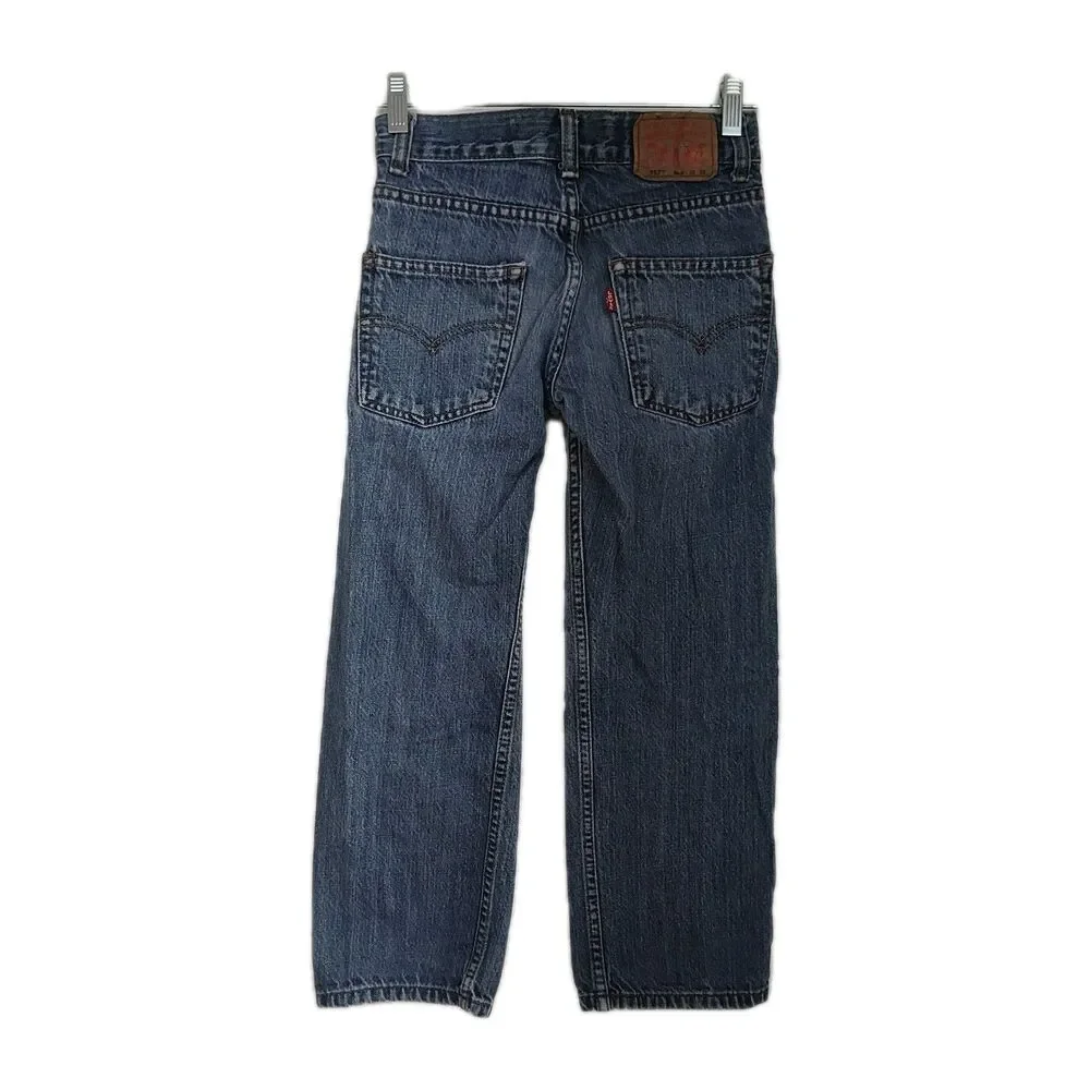 Levi's 550 Relaxed Leg Jeans Boy's Size 8 Slim 22x22 Med. Wash Blue Straight Leg
